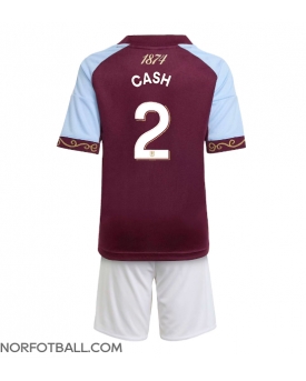 Billige Fotballdrakt Aston Villa Matty Cash #2 Replika Hjemmedraktsett Barn 2025-26 Kortermet (med bukser)